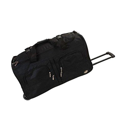 Rockland Rolling Duffel Bag, Black, 40"