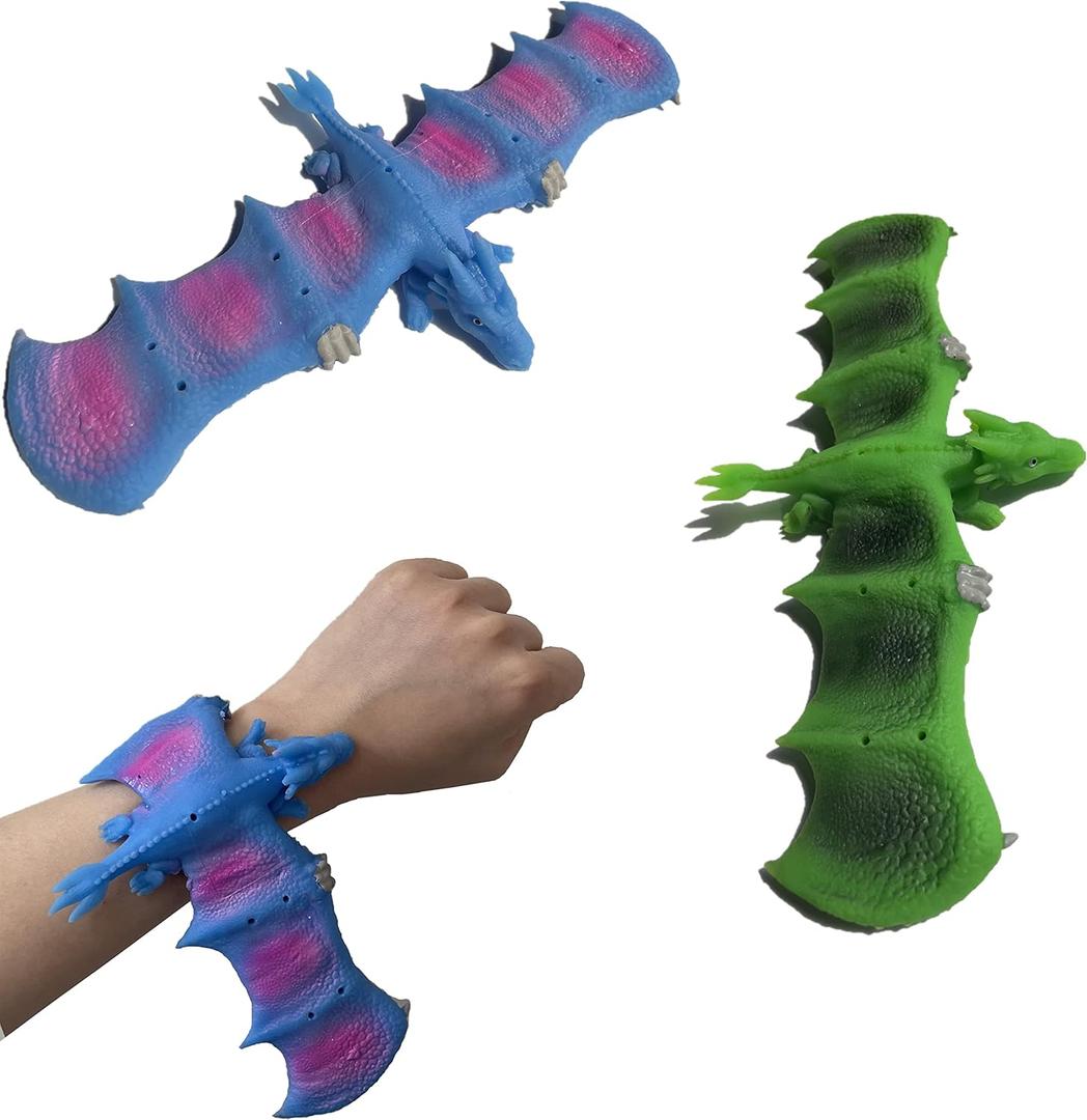 Dinosaur Slap Bands 4Pcs Dinosaur Slap Bracelets for Kids dinosaur party bags fillers Easter Slap Band Dinosaur Theme Goodie Bag Stuffers for Boys&Girls slap bands for party bags