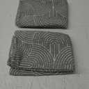 Throw Pillow Covers 18X18 Set of 2, Boho Farmhouse Cushion Cover, Cozy Soft Accent Pillowcase for Couch Sofa Bed Living Room Dark Grey
