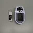 Mini Plug in Heater, Portable Wall Space Heater with Remote, Small Wall Outlet Heating with Adjustable Thermostat and 12H Timer, LED Display for Home Office Bathroom Indoor Use (Brown)