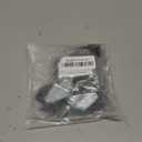 AXL 5/16 UNC Threaded Stem Caster Wheels Set of 4, 2 Inch Swivel Casters (2 Locking, 2 Non-Locking), 1" (25mm) Stem Length Replacement Wheels for Utility Cart, Shelf, Cabinet, Furniture (Black)