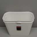 rejomiik Bathroom Small Trash Can Slim Garbage Can Wastebasket 3.5 Gallon Plastic Trash Bin Container for Bedroom, Home, Office, Dorm Room, Kitchen, 2 Pack White