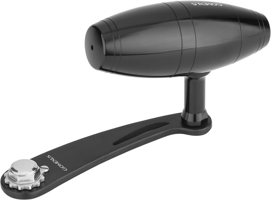 GOMEXUS Power Handle for Shimano TLD 20 25 Fishing Reel Handle(Not for 2 Speed) (Black)