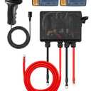 Winch Solenoid Contactor Relay Kit, 12V 500A Winch Control with Waterproof Box, Fits for 8000lbs-17000lbs ATV UTV Jeep Trailer Winches, Pre-Wired