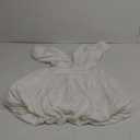 DINGANG Women's V Neck Off Shoulder Bubble Mini Dress Y2K Sexy Backless A Line Party Cocktail Puffy Short Dresses (Medium, White)