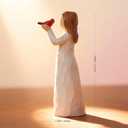Angel Cardinal Figurines Gift for Women, Messenger, Sympathy Gifts for Loss of Loved One, Sculpted Hand-Painted Figure Statue Home Decor