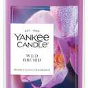 Yankee Candle Medium Pillar Scented Candle with up to 115 Hour Burn Time, Premium Plant Wax Blend for Consistent Burn, 14.25 oz Pillar Candle with Room Filling Fragrance, Wild Orchid