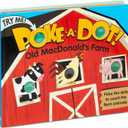 Melissa & Doug Poke-a-Dot! Old MacDonalds Farm, Interactive Children's Board Book with Buttons to Pop, Educational Sensory Toy for Toddlers & Preschoolers Ages 3+ - FSC Certified