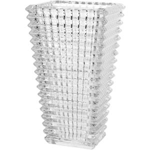 Crystal Vase, Large Clear Glass Vase for Flowers Modern Flower Vases Luxury Home Table Flower Decor Glass Vases for Living Room, Bedroom, Kitchen, Office, Coffee Table, Wedding Decorations (Medium)