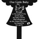 Roowest Angel Baby Memorial Grave Stake in Loving Memory Grave Marker Decorations Sympathy Remembrance Memorial Gifts for Cemetery Outdoors Yard