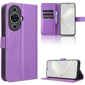 Compatible with Huawei Nova 12s Leather Case Cover,Compatible with Huawei Nova 12 Lite Leather CasePU Leather flip Cover Compatible with Huawei Nova 11 FOA-AL00 Case Cover Purple