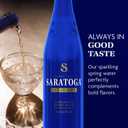 Saratoga Sparkling Water Bottles, 6-Pack Carbonated Spring Bottled Water Recycled PET Plastic Bottles 16 Fl Oz