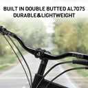 BUCKLOS 31.8mm—38mm Rise Mountain Bike Handlebars Riser Bar, Aluminum Alloy MTB Handlebar 720mm, Premium Matter Mount Bikes Bicycle Handle Bar