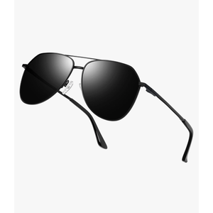 Joopin Polarized Metal Aviation Sunglasses Men, Classic Military Sun Glasses Women, Rectangle Shades UV400 Protection Costume