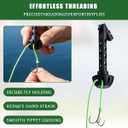 Magnetic Fly Fishing Threader Easy Tippet Threader Tool for Small Flies, Fly Tying & Rigging Accessory for Anglers, Quick & Precise Line Threading Tool