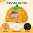 Actails Guinea Pig Hideout Warm Fleece Small Animal Bed Washable Pet Cushion Winter Warm Sleeping Nest for Hamster Rabbit Chinchilla