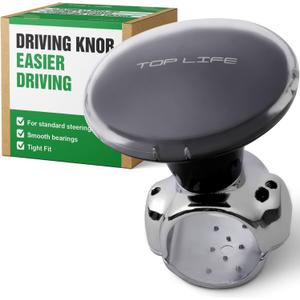 Steering Wheel Knob Spinner - Universal Suicide Knob for Cars, Tractors, Mowers, Boats (Fits 1.1"-1.5" Wheels) - Effortless One-Hand Control, Smooth Bearings - Perfect for Tight Turns & Daily Driving