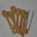 Wooden Spoons for Cooking 7-Piece, Kitchen Nonstick Bamboo Cooking Utensils Set, Healthy Bamboo Wooden Spatula Spoon for Cooking