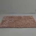 Yimobra Bathroom Rug Set 1 Piece, Luxury Shaggy Bath Mat Set with Non Slip Backing, Ultra Soft & Absorbent Mats for Bathroom Floor, Machine Washable, 31.5"x20 , Pink