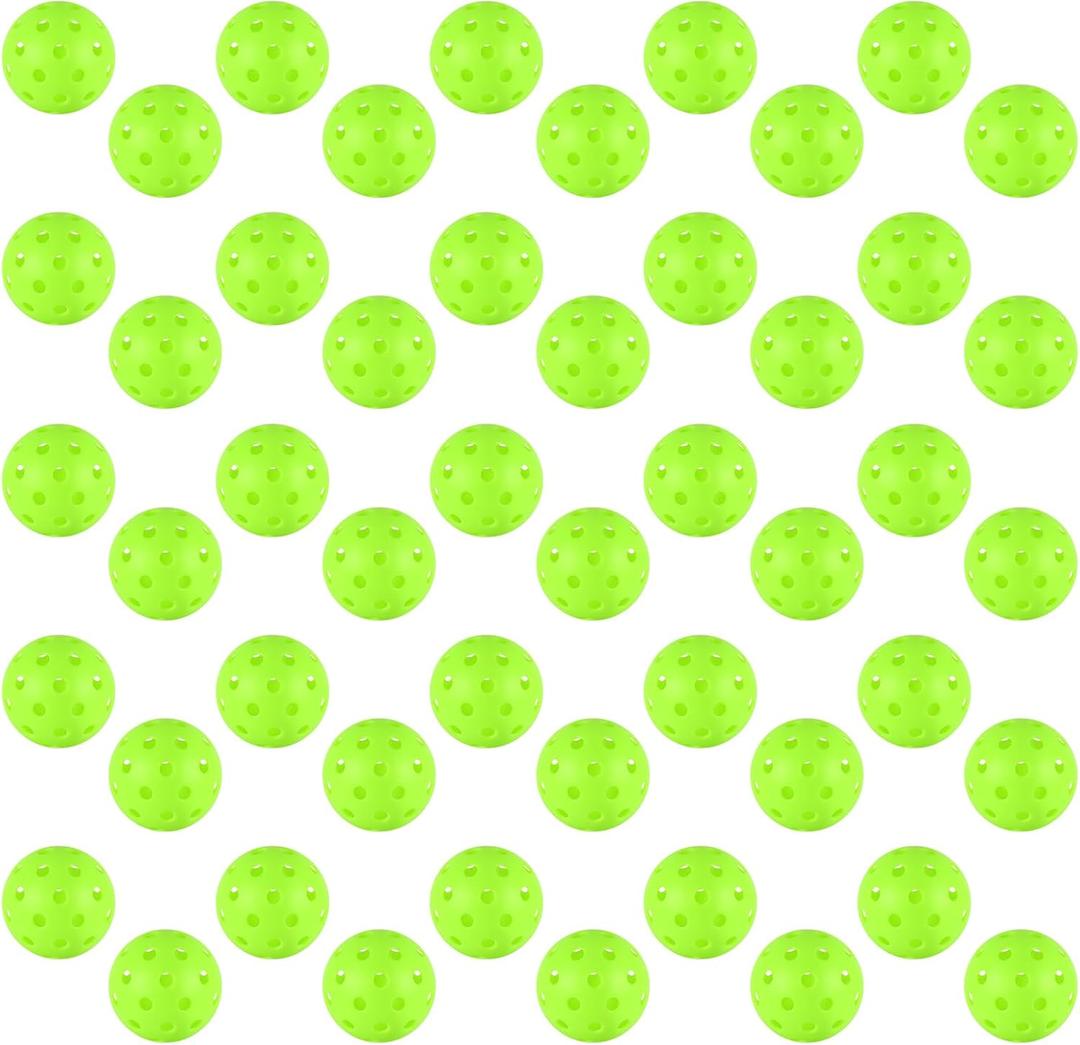 4/6/12/20/50/100 pcs Pickleball Balls,40 Hole Indoor Pickleball Balls,8mm Precision Drilled-Spaced Pickle Ball Set-Profession Plastic Ball for Pickleballs Paddles and Indoor Floor Sport Court