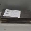 QEEIG Floating Shelves for Wall Bathroom Shelf Bedroom Kitchen Living Room Hanging Book Shelves Small Farmhouse Decor 16 inch Set of 3, Grey (015-GY3)