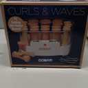 Conair Double Ceramic Hot Rollers for Long, Medium, and All Hair - Hair Curler - Hair Roller Clips Included - 1/2 inch, 3/4 inch, and 1 inch Rollers (20 Piece Set, Tan)