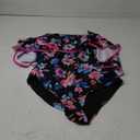 Tempt Me Women's One Piece Swimsuit Vintage Off Shoulder Ruffled Bathing Suits (X-Large, Pink Colorful Floral)