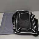 Lekereise Top-Expandable Pet Carrier 17x11x9.5 Inch Alaska Hawaiian Airline Approved Soft Sided Underseat to 12lbs Travel Carriers for Small Cats and Dogs with Locking Safety Zippers Anti-Scratch Mesh (Black)