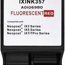 IXINK357 Compatible for Quadient Neopost Ink Cartridge for IX3 IX5 IX7 Pro Mailing Systems Postage Meter Fluorescent Red Postage Ink (1-Pack)