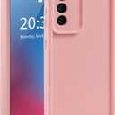 Soft Case for Samsung Galaxy S21+ / S21 Plus 5G (6.7-Inch), Flexible Liquid Silicone Matte Back Cover Shockproof Phone Case, Camera Protection Light Weight Protective Bumper Cover, Pink