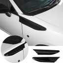 ABS Chrome Side Fender Air Vent Outlet Cover Trim For Subaru BRZ Toyota 86 2013-2021 Accessories Set of 2pcs (Gloss Black)