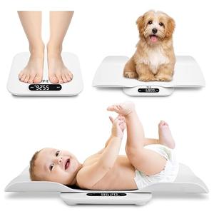 TIPRE Baby Weight Scale, Infant Scale with Detachable Tray, Pet Scale for Cat Dog, Multiple Weighing Scale for Toddler, Children, Pet and Adult AutoRotation LED Screen, Up to 400lb/180kg