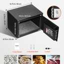 VEVOR 0.6 Cubic Feet Drop Safe, Drop Slot Safe Box with Password and Turn Knob, Heavy Duty Compact Cash Depository Box with a Front Lock Slot for Cash, Bank Slips, Jewelry, Documents, Bills, Black