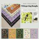 Runners for Kitchen Runner Rug Non Slip 2'x10' Long Washable Rugs with Rubber Backing Soft Floral Bird Magpies Animal Carpet Runner for Kitchen, Laundry, Bedroom, Bathroom (Green)