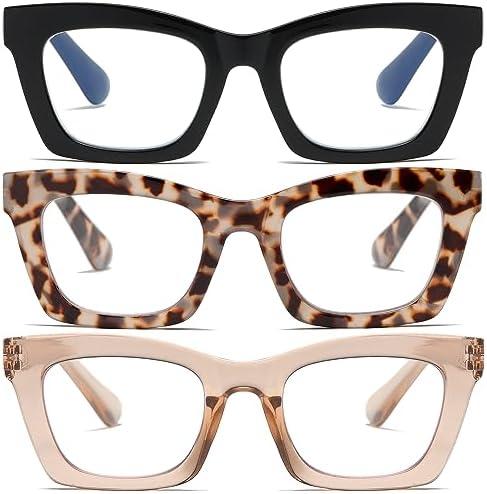 FSRTEP Oprah Style Readers for Women - Stylis Style Reading Glasses with Blue Light Blocking and Spring Hinge