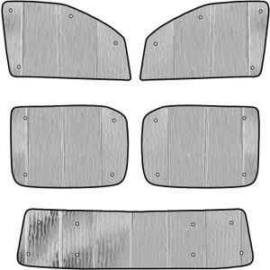 Window Sun Shade Full Set for Ram 1500 Extended Cab 2019-2025, Excluding The Windshield - AstraGuard