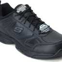 Skechers Men's Work Dighton Athletic Slip Resistant Food Service Shoe (Black), 12