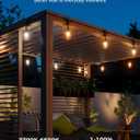 XMCOSY+ Smart Outdoor String Lights, 123Ft Patio Lights Waterproof, App Control, Compatible with Alexa, RGBCWIC Color Changing LED String Light for Outside (Black)