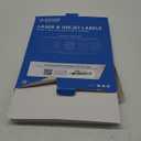 3" X 3" Square Printable Labels Compatible with Inkjet and Laser Printers - 100 Sheets, 600 Matte White Paper Stickers for QR Codes, Barcodes, and Product Labeling - Spartan Industrial Template S004