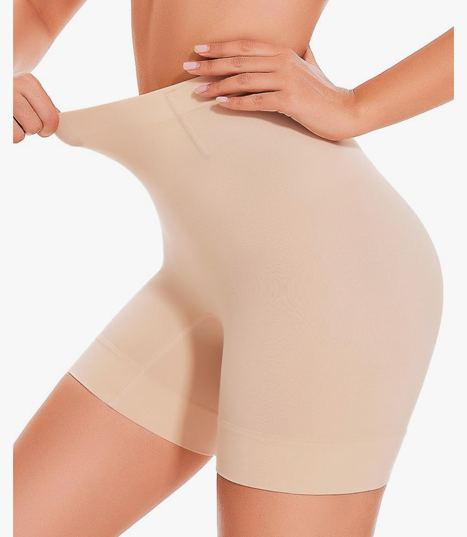 BESTENA Shapewear Shorts,Mid-Waist Body Shaper Shorts,Womens Shapewear Tummy Control,Seamless Shapewear for Under Dresses
 S