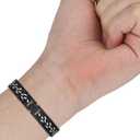 MOTONG Compatible with Xiaomi Band 9 Replacement Band - Stainless Steel Wrist Watch Band Strap - Black, Medium, Modern, Sports, Easy to Install