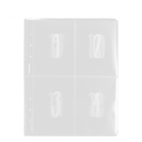 Clear Binder Sheets Sleeves A5 Transparent Photo Album Binder Refill Inner Sleeves Plastic Pockets for Cards,Photocards,Postcards