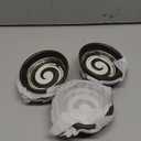 Japanese Porcelain Side Dishes Seasoning Dish 3.7 Inch Ceramic Dipping Sauce Dip Bowls Set of 6 for Sushi Pinch(Black)