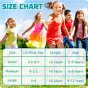 Eyean Kids Athletic Crew Socks Boys Girls Cotton School Uniform Casual Basic Socks 6 Pairs (White)