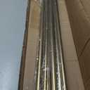 Gold Double Curtain Rods For Windows 72-144 Inch,Heavy Duty Double Curtain Rod with Aluminum Finials and Bracket,Adjustable Double Window Rods For Blackout Or Room Darkening Panels