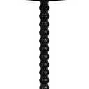 Round Side Table, Small End Table for Small Space, Modern Accent Table with Solid Wood Leg, Easy Assembly for Living Room, Bedroom, Corners, and Office (Black)