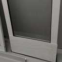 Dog Door for Sliding Glass Door with Lock, Doggy Door for Sliding Glass Doors Small Dog Up to 80lb, Sliding Door Doggie Door Insert, Adjustable Height 68.90" to 74.80", No-Cut Required & Easy Set Up