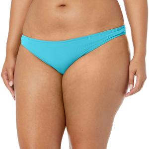 Roxy Women's Bikini Bottoms Low Rise, Swimwear, UPF Protection, Pool, Surfing, Beachwear, Bijou, X-Small (Blue, XS)