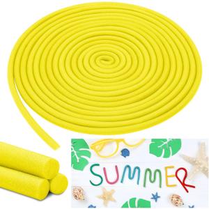Frienda 5/8 Inch x 40 Ft Foam Noodles for Crafts Versatile Pool Noodles Foam Tubes Cylinder Rods for Modeling, DIY Arts and Crafts Supplies (Yellow)