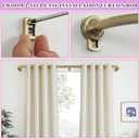 Antique Bronze Disc Curtain Rods, 48-84 Inches Window Curtain Rod,Adjustable Room Darkening Drapery Rod with Aluminum Finials and Brackets,Wrap Around Design